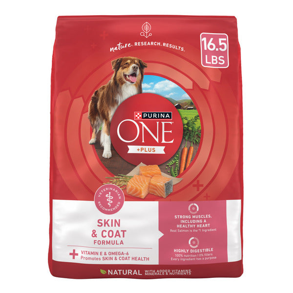 Purina ONE Natural, Sensitive Stomach Dry Dog Food, +Plus Skin &amp; Coat Formula