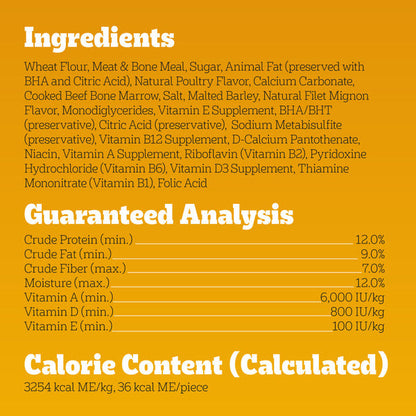 Pedigree Mini MarroBone Biscuit With Tasty Bone Marrow Dog Treats Real Beef Flavor, 1.58 lb. Bag