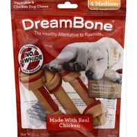 DreamBone Dog Chews, Vegetable &amp; Chicken, Medium️
