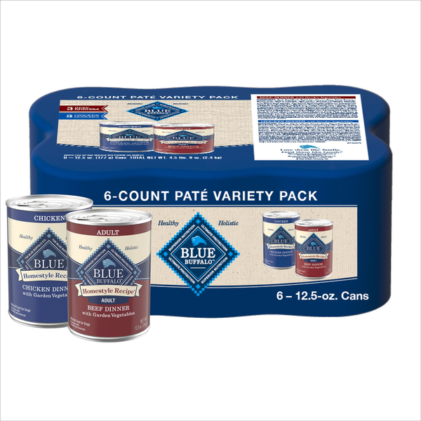 Blue Buffalo Homestyle Recipe Chicken &amp; Beef Pate Wet Dog Food