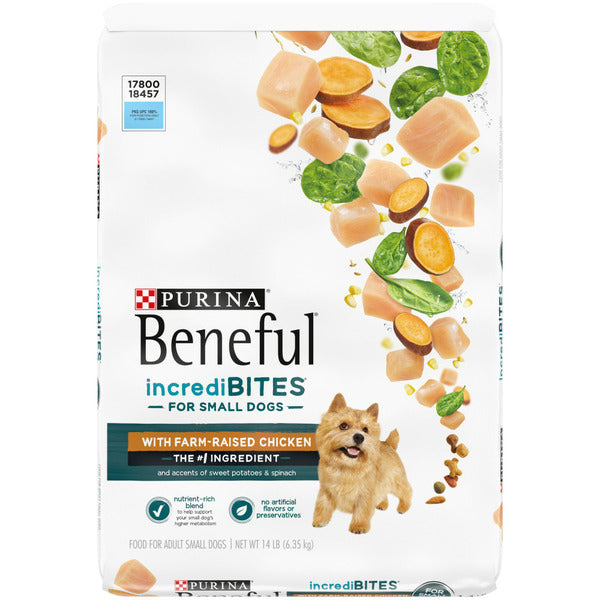 Purina Beneful IncrediBites With Farm-Raised Chicken Small Breed Dry Dog Food