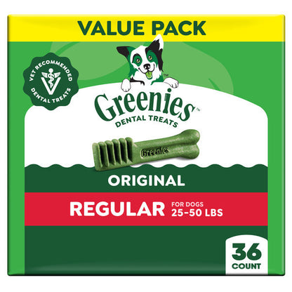 GREENIES Original Regular Daily Dental Treats for Dogs