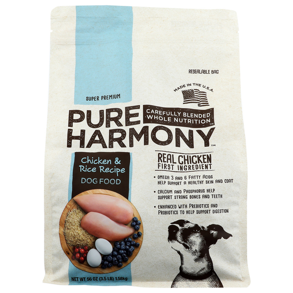Pure Harmony Super Premium Chicken &amp; Rice Recipe Dog Food