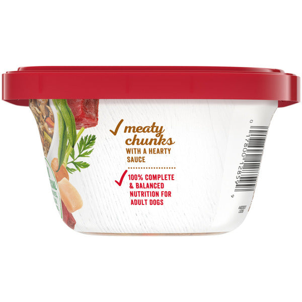 Purina Beneful High Protein, Wet Dog Food With Gravy, Prepared Meals Beef &amp; Chicken Medley