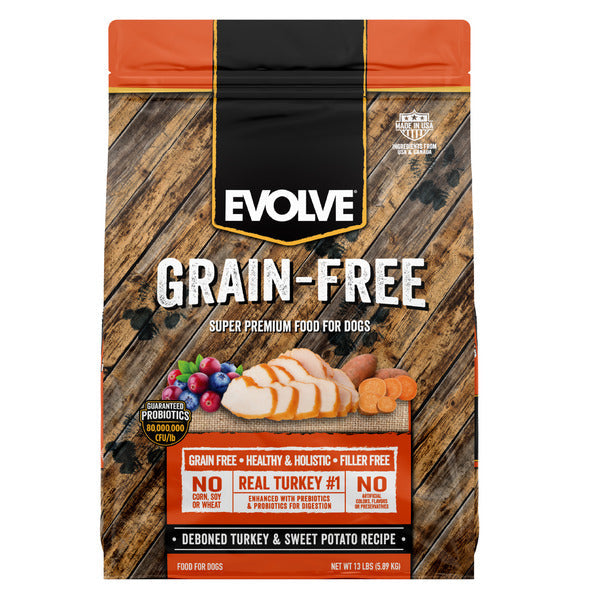 EVOLVE Grain Free Turkey &amp; Sweet Potato Dog Food