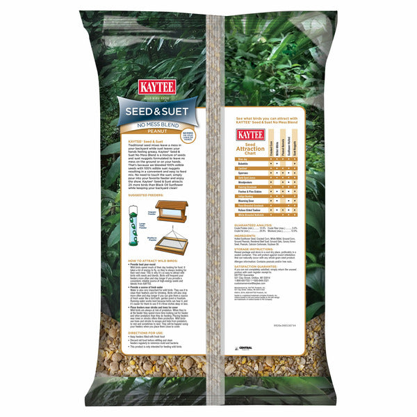 Kaytee Peanut Seed &amp; Suet Wild Bird Food