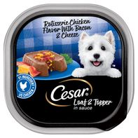 Cesar Loaf &amp; Topper in Sauce Wet Dog Food Rotisser...
️