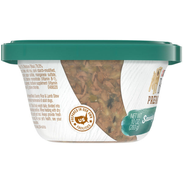 Purina Beneful High Protein Wet Dog Food With Gravy, Prepared Meals Savory Rice &amp; Lamb Stew
