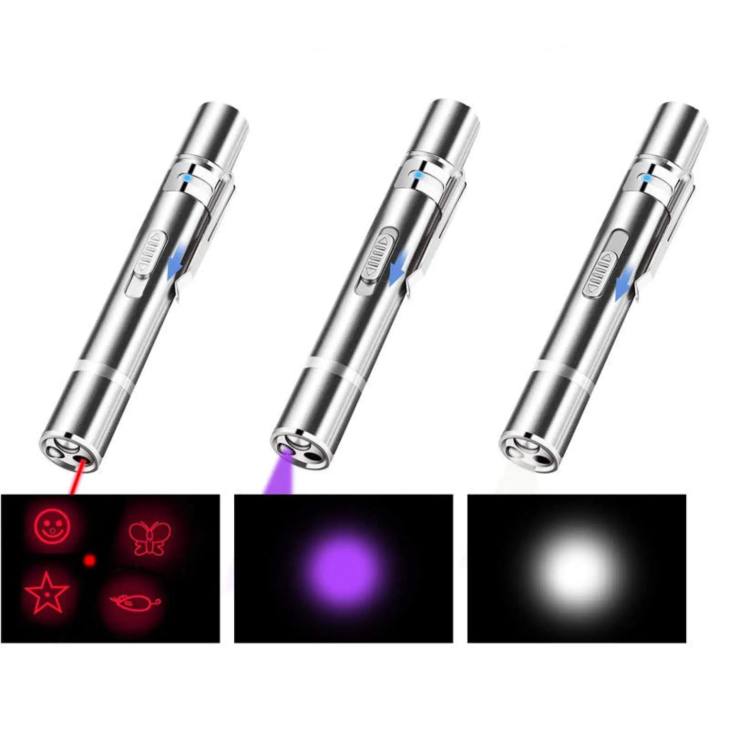Laser Pointer Cat Toy Usb Rechargeable 5 Patterns