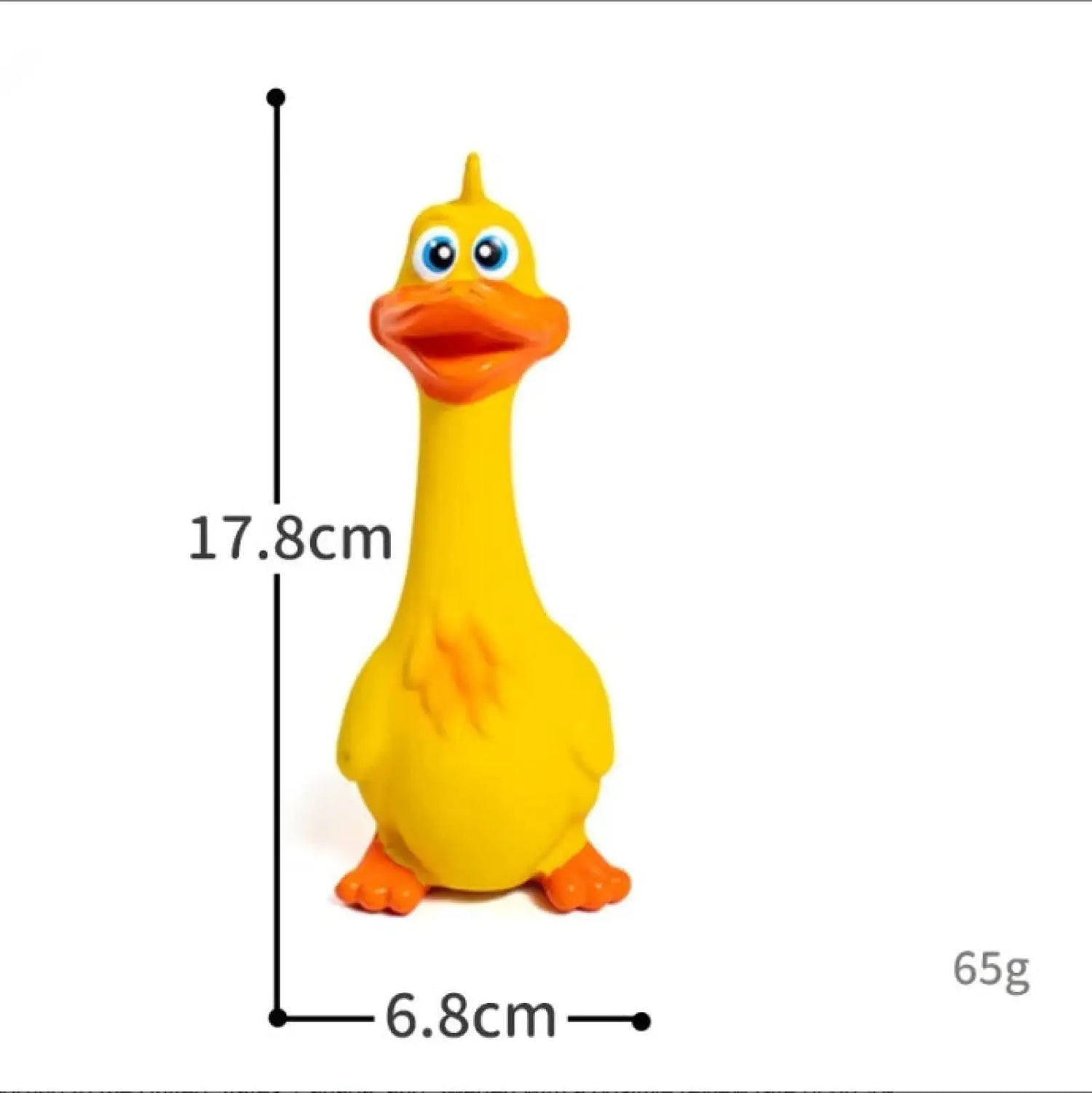 Latex Squeaky Duck Interactive Dog Chew Toy