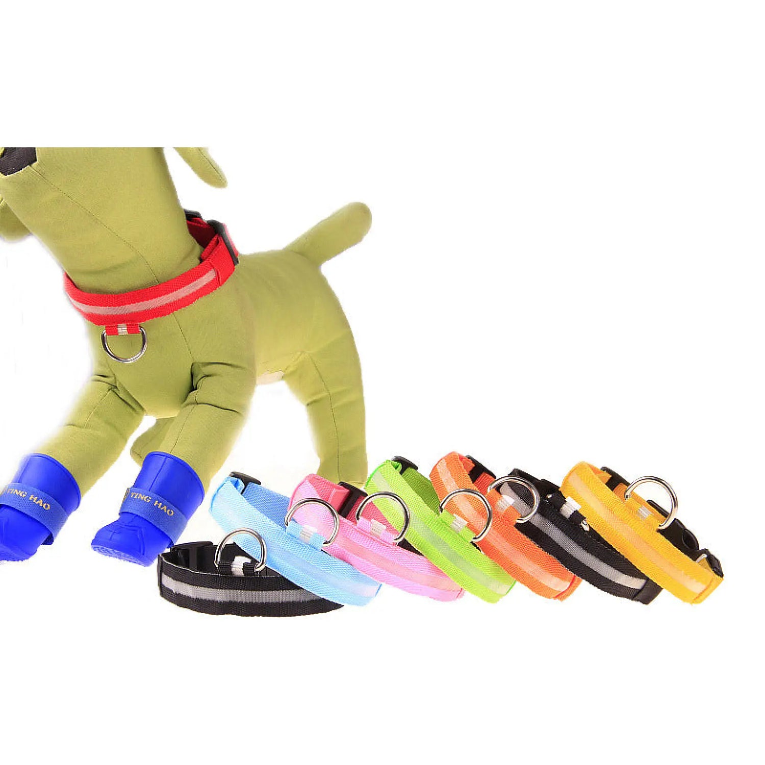 Led Dog Collar Rechargeable Luminous Night Safety Light