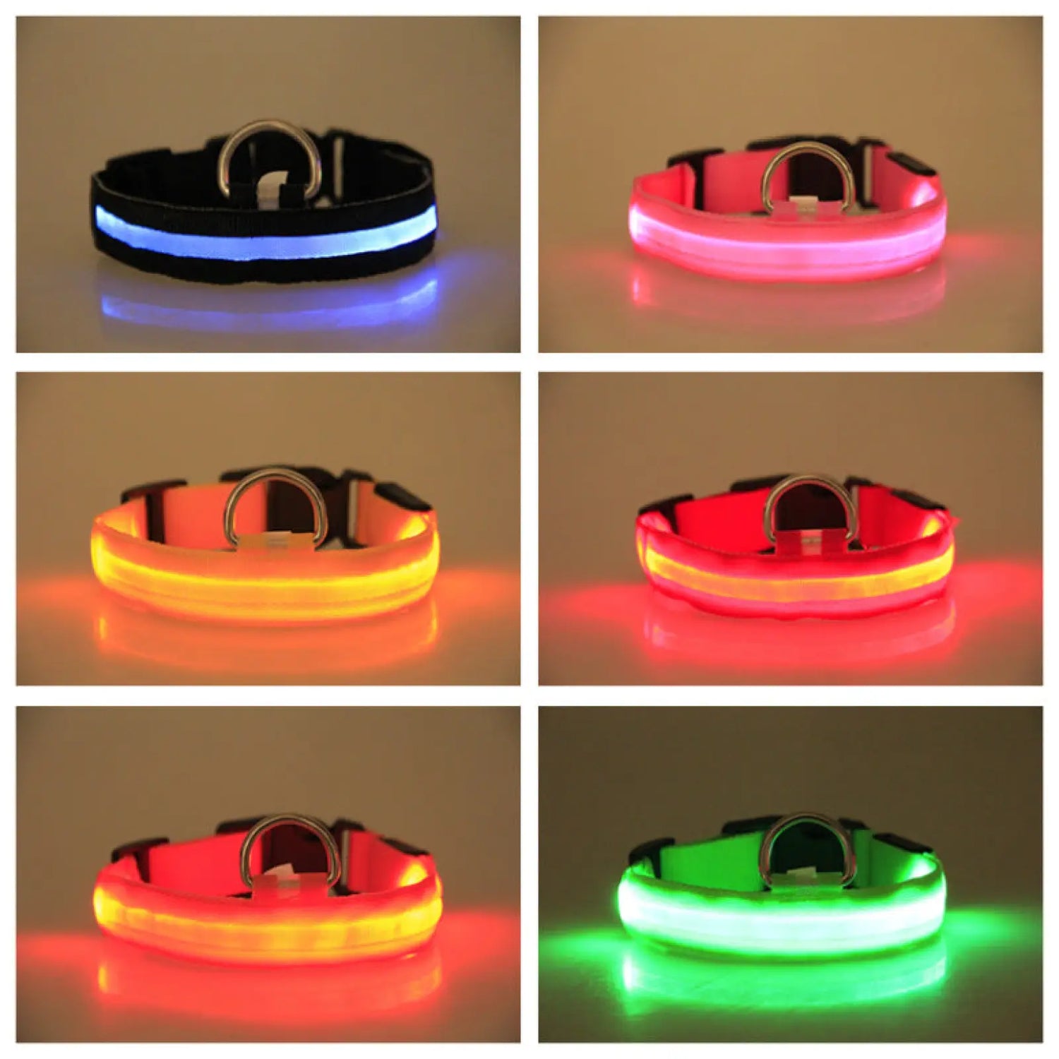 Led Dog Collar Rechargeable Luminous Night Safety Light