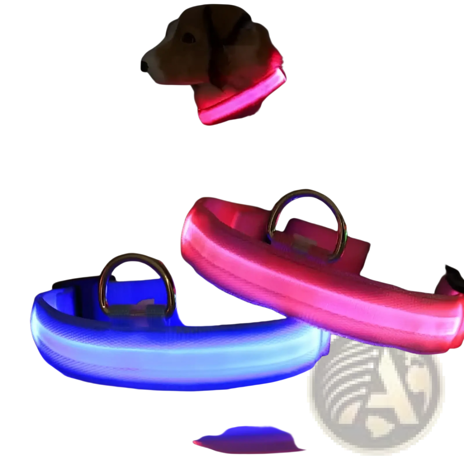 Led Dog Collar Reflective Light Up Safety Halo Belt