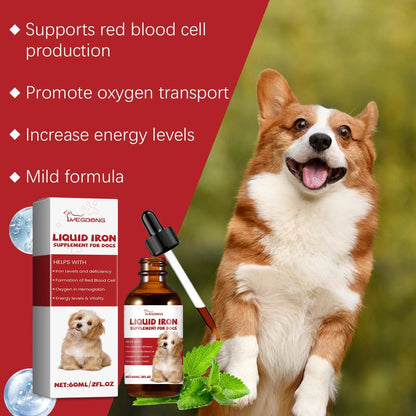 Liquid Iron Supplement for Dogs with Mint Extract 60ml