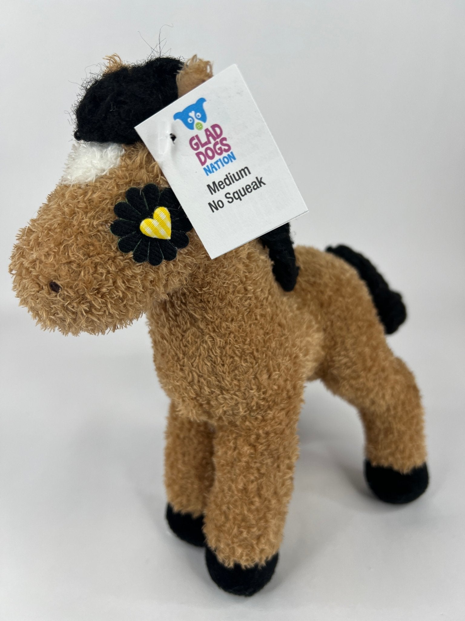 Medium NO SQUEAK Stuffed Dog &amp; Puppy Toys / 20-50 lb. Dogs