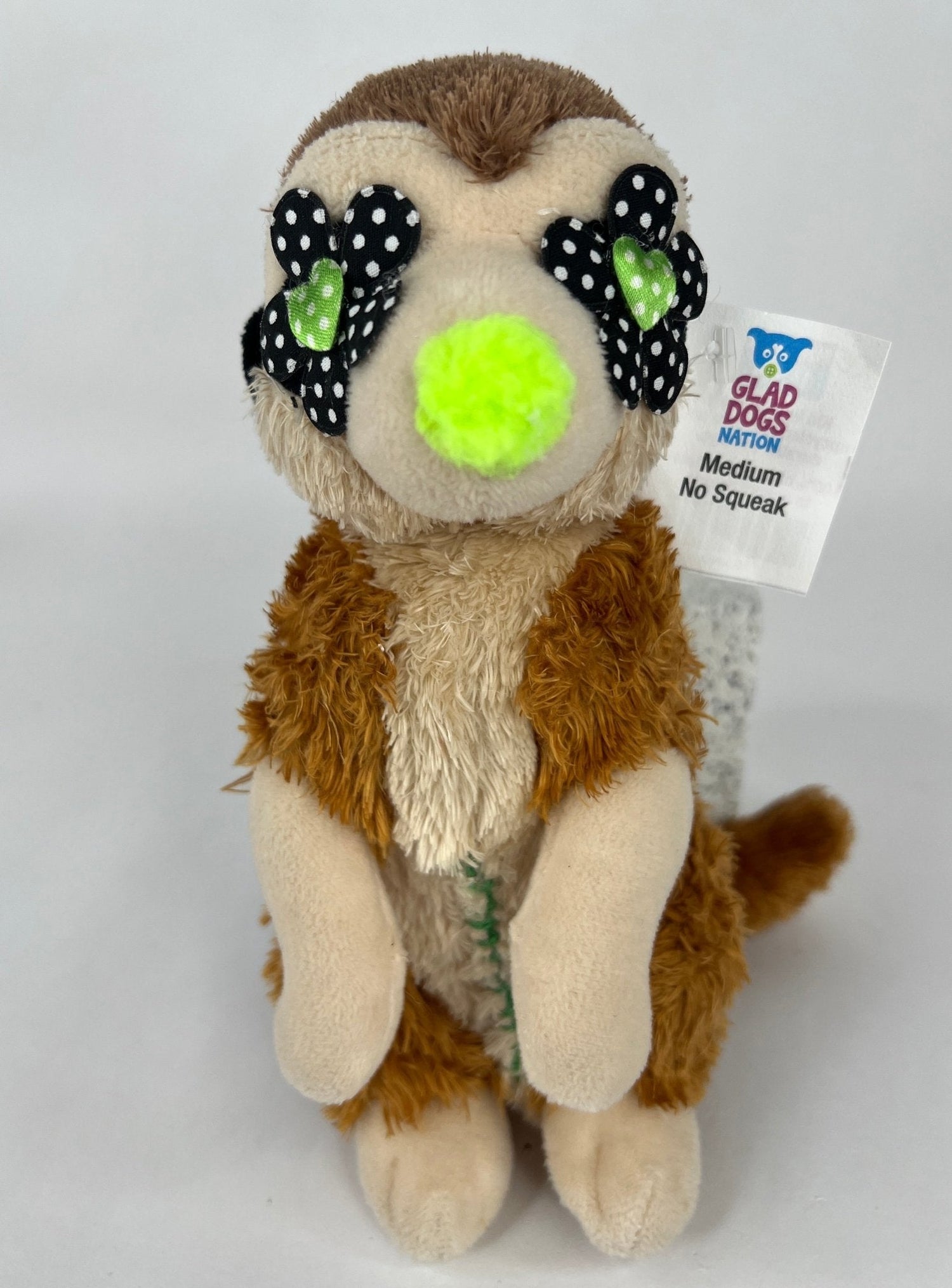 Medium NO SQUEAK Stuffed Dog &amp; Puppy Toys / 20-50 lb. Dogs