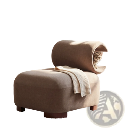 Modern Brown Polyester Pet Friendly Accent Chair