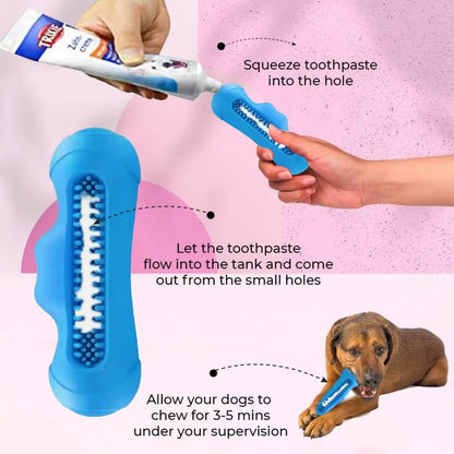 Monster Squeaky Dog Toy Natural Rubber Dental Chew