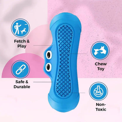 Monster Squeaky Dog Toy Natural Rubber Dental Chew