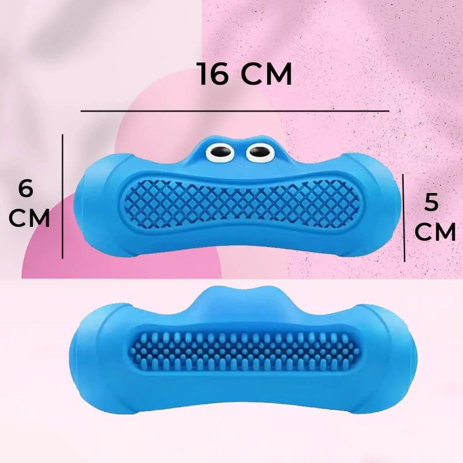 Monster Squeaky Dog Toy Natural Rubber Dental Chew