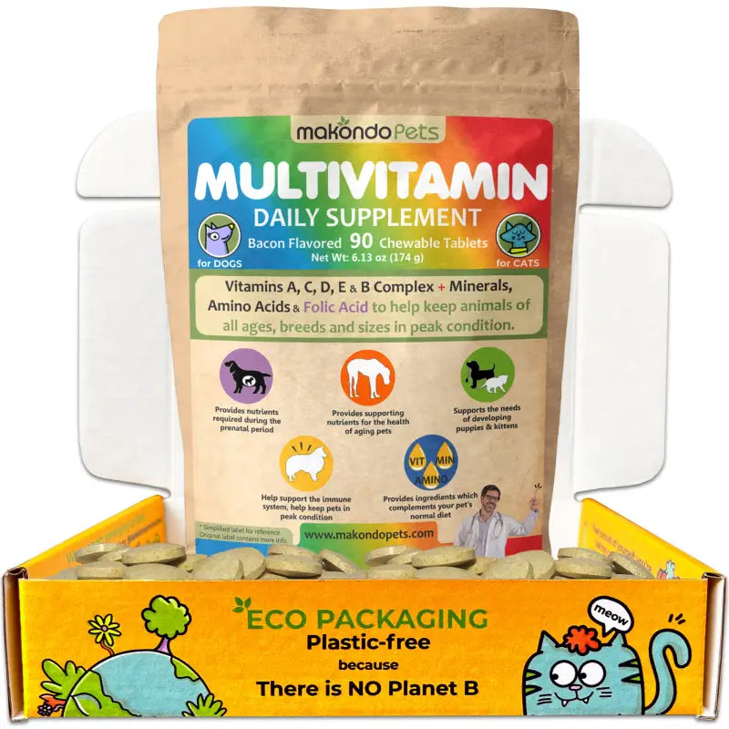 Multivitamin for Dogs &amp; Cats. Prenatal Vitamins. 90 Tabs