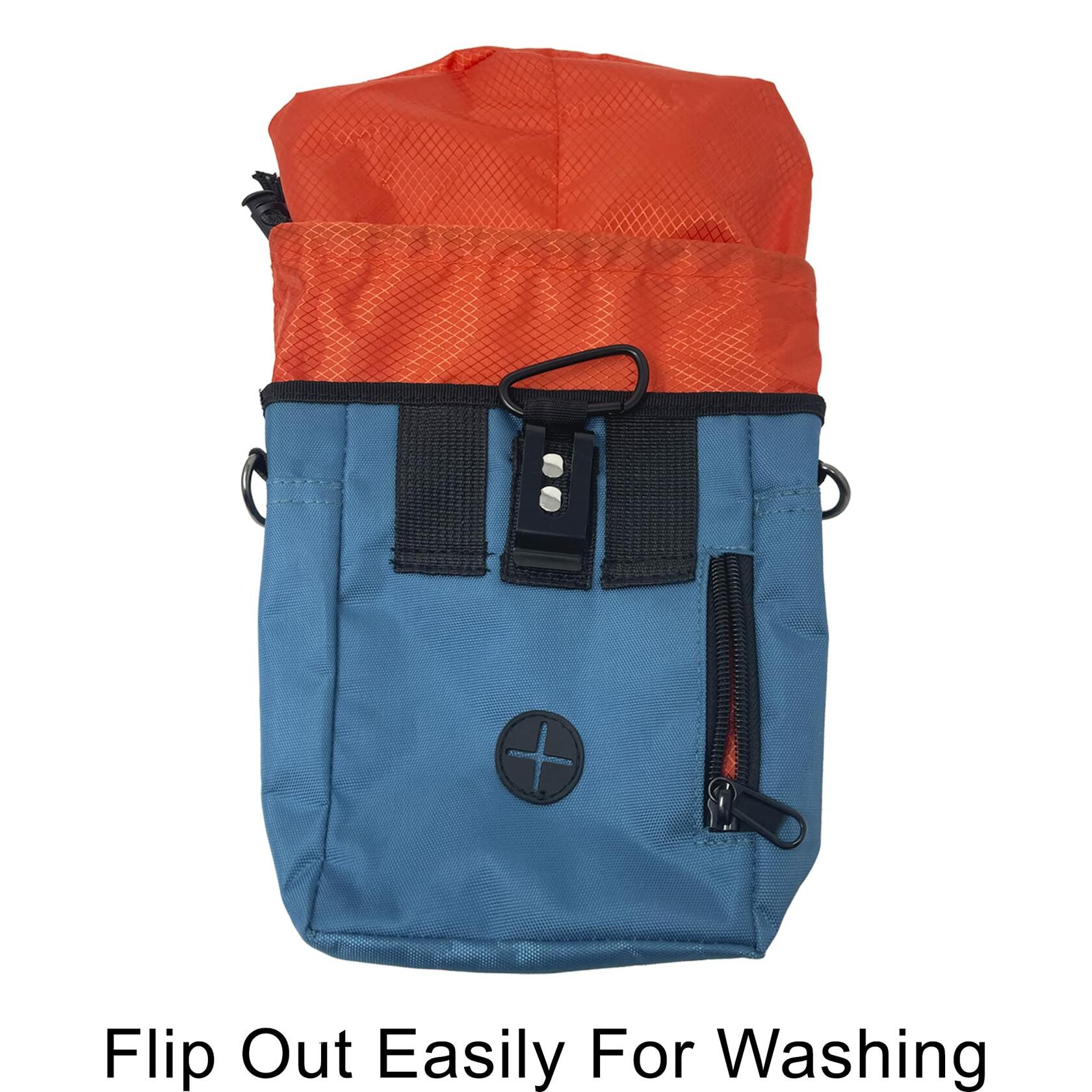 Jalousie Dog Training Pouch with Clicker &amp; Water Bowl 5 Ways to Wear Grey