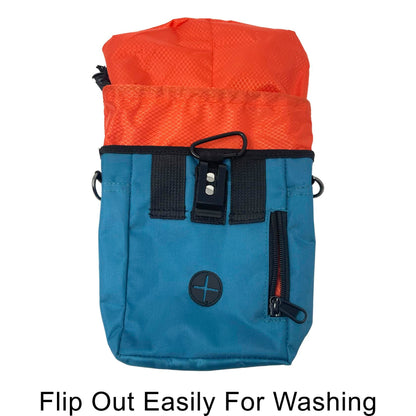 Jalousie Dog Training Pouch with Clicker &amp; Water Bowl 5 Ways to Wear Grey