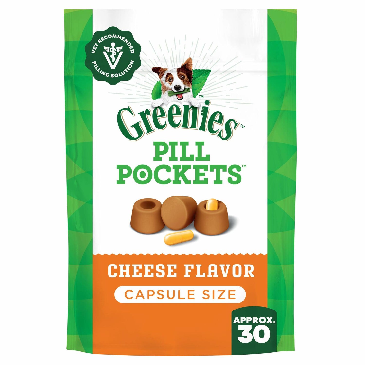 BestBy02/29 Greenies Pill Pockets Large Dog Treats Cheese Flavor 7.9oz