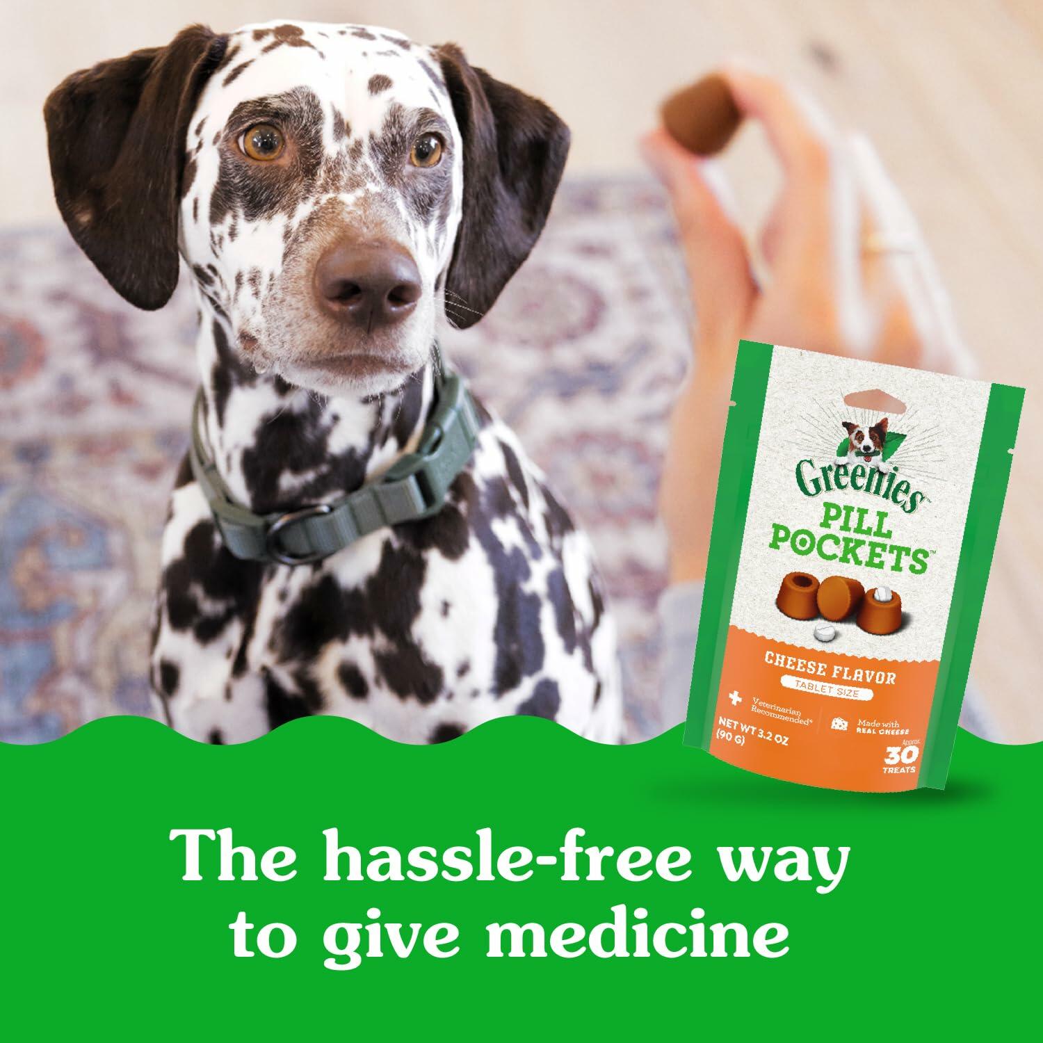 BestBy02/29 Greenies Pill Pockets Large Dog Treats Cheese Flavor 7.9oz