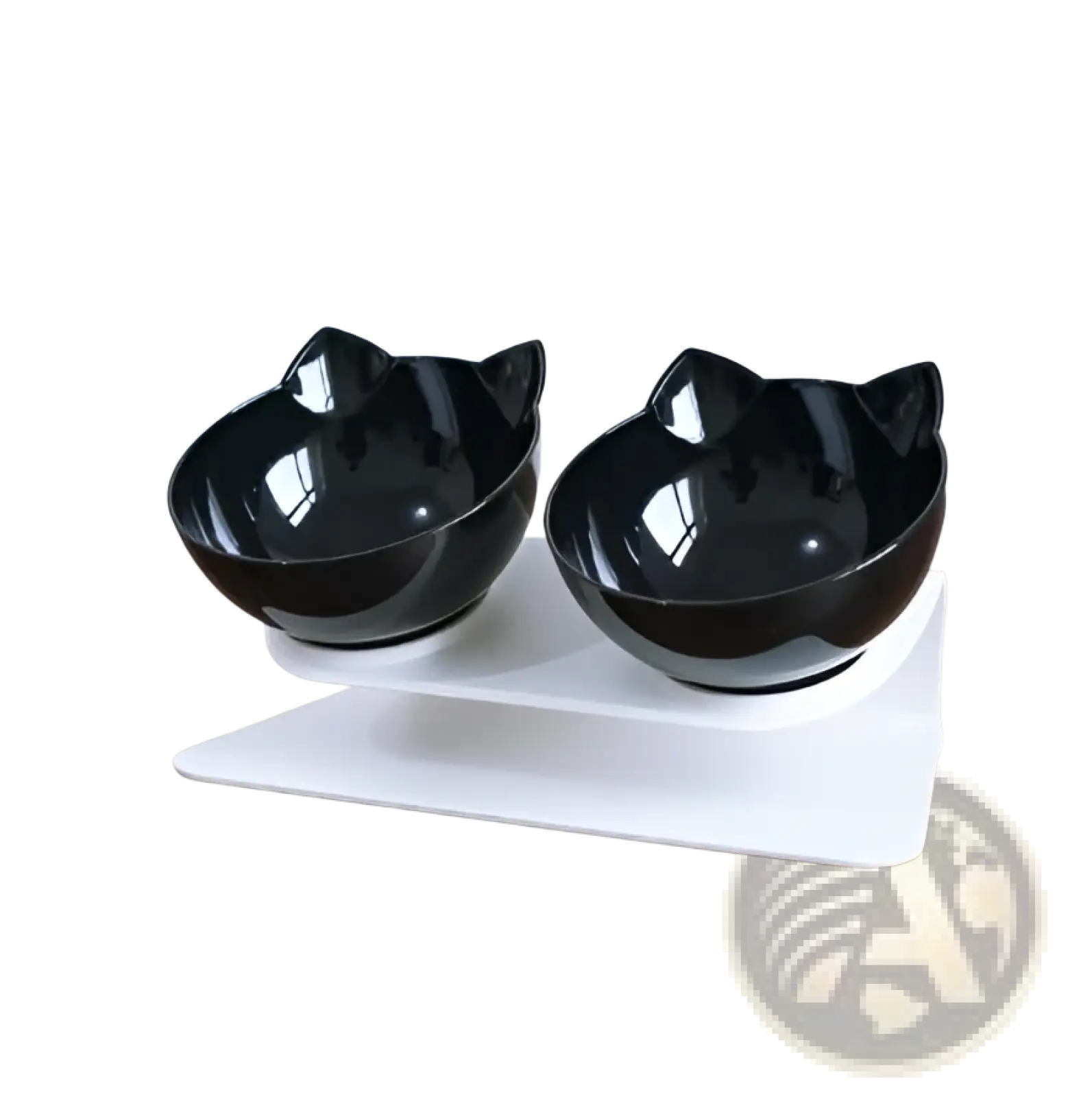 Orthopedic Cat Ear Pet Bowl Slanted Neck Protection