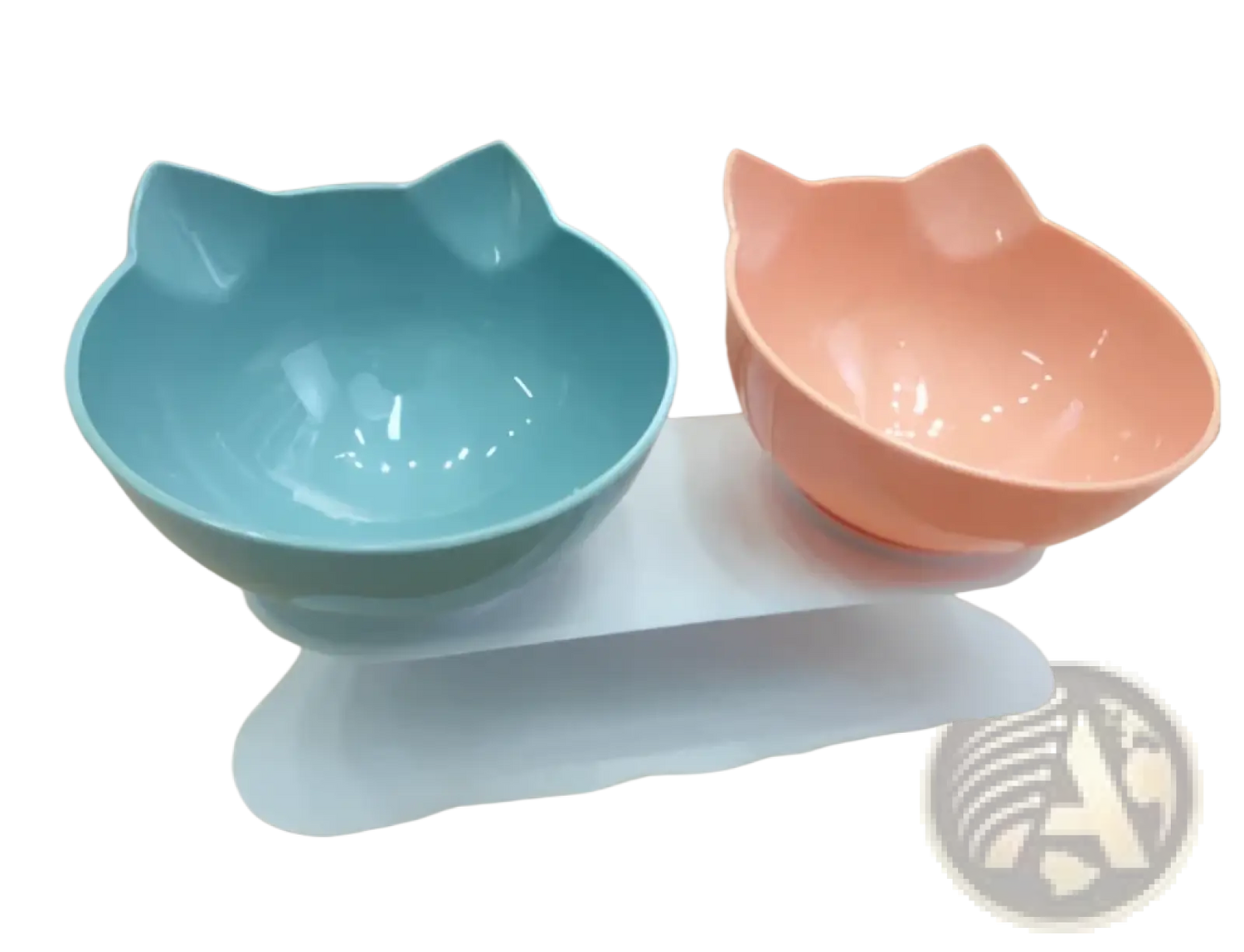 Orthopedic Cat Ear Pet Bowl Slanted Neck Protection
