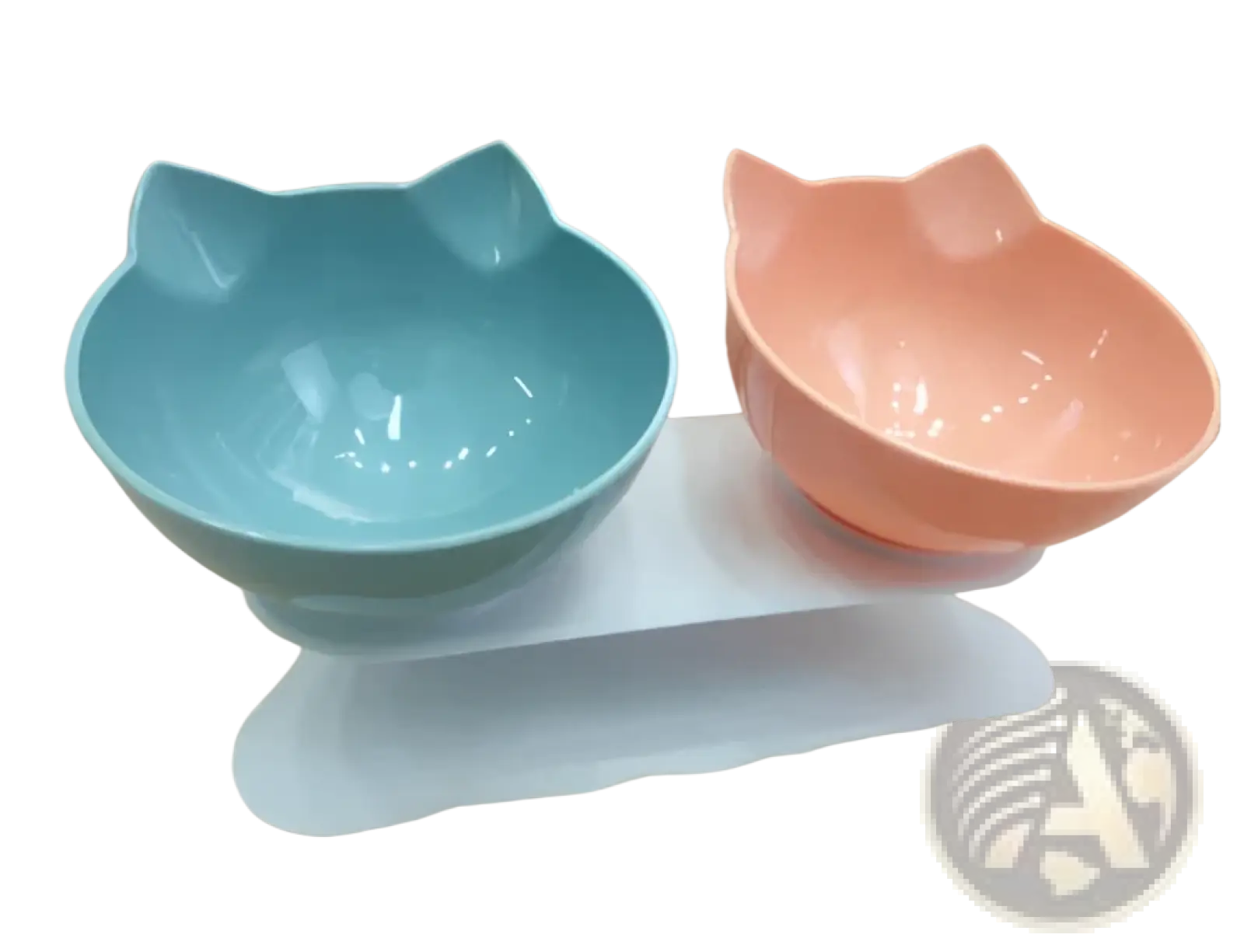 Orthopedic Cat Ear Pet Bowl Slanted Neck Protection