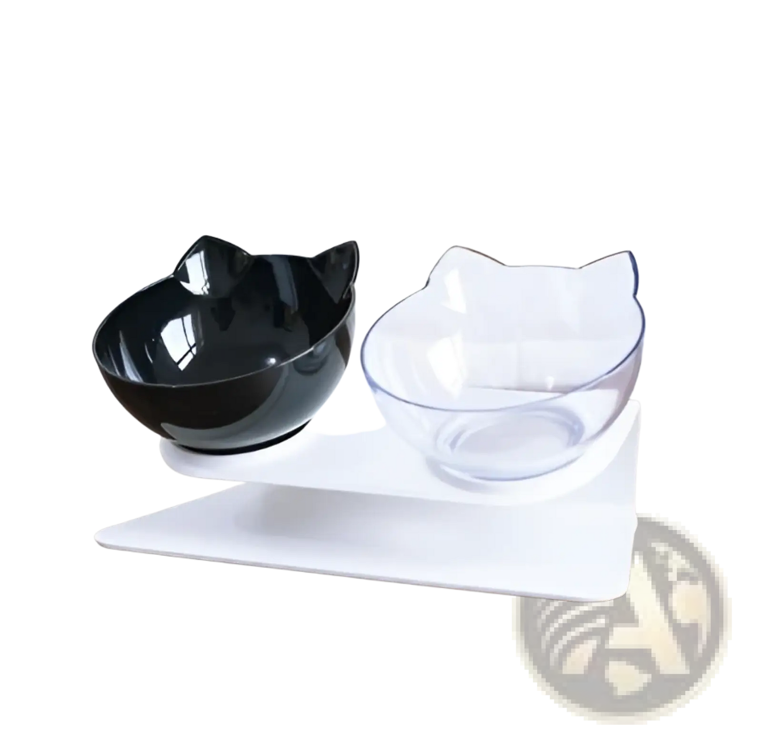 Orthopedic Cat Ear Pet Bowl Slanted Neck Protection