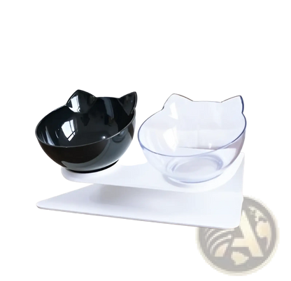 Orthopedic Cat Ear Pet Bowl Slanted Neck Protection