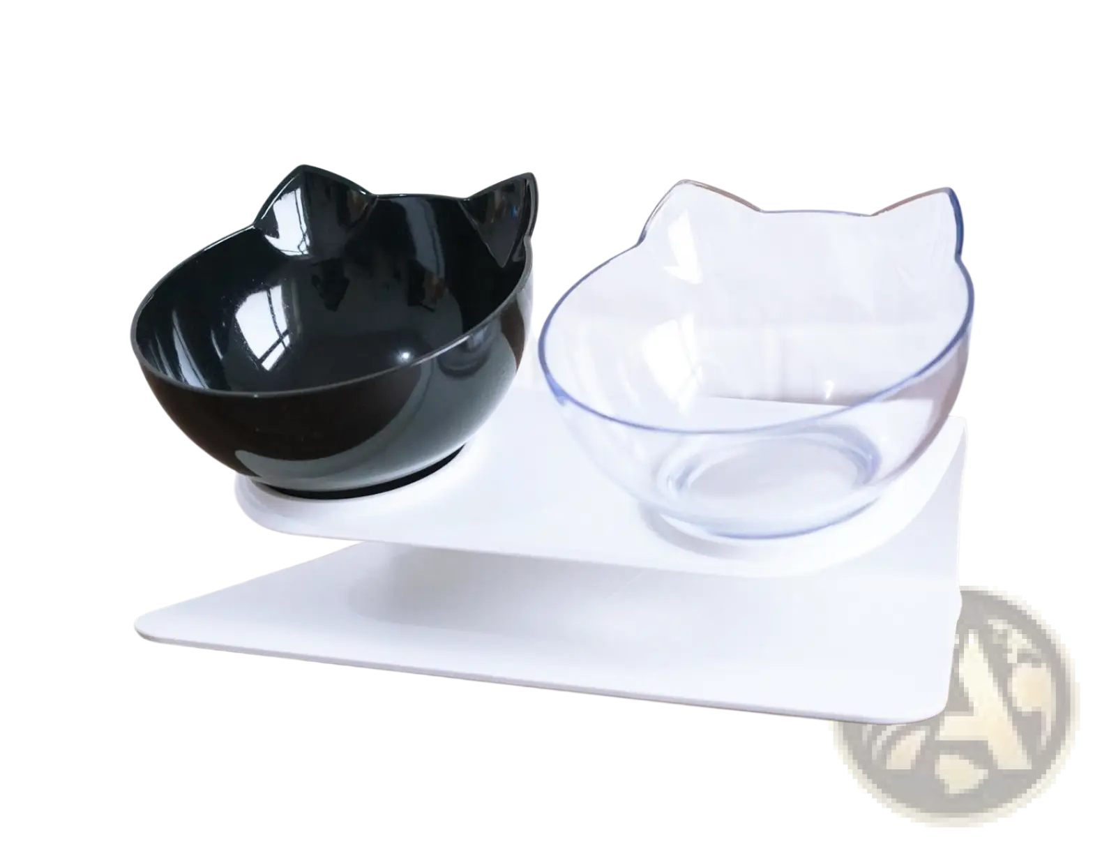 Orthopedic Cat Ear Pet Bowl Slanted Neck Protection