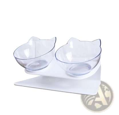 Orthopedic Cat Ear Pet Bowl Slanted Neck Protection
