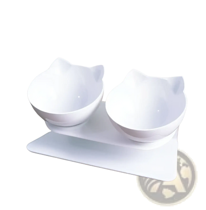 Orthopedic Cat Ear Pet Bowl Slanted Neck Protection