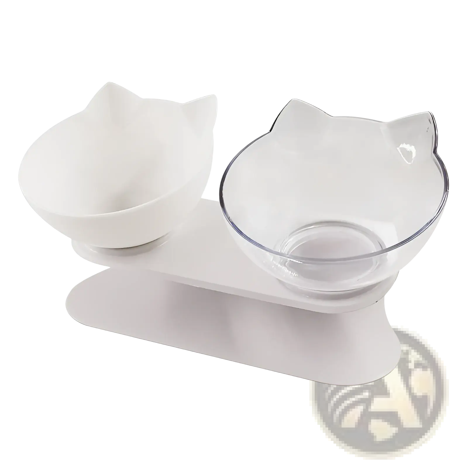 Orthopedic Cat Ear Pet Bowl Slanted Neck Protection