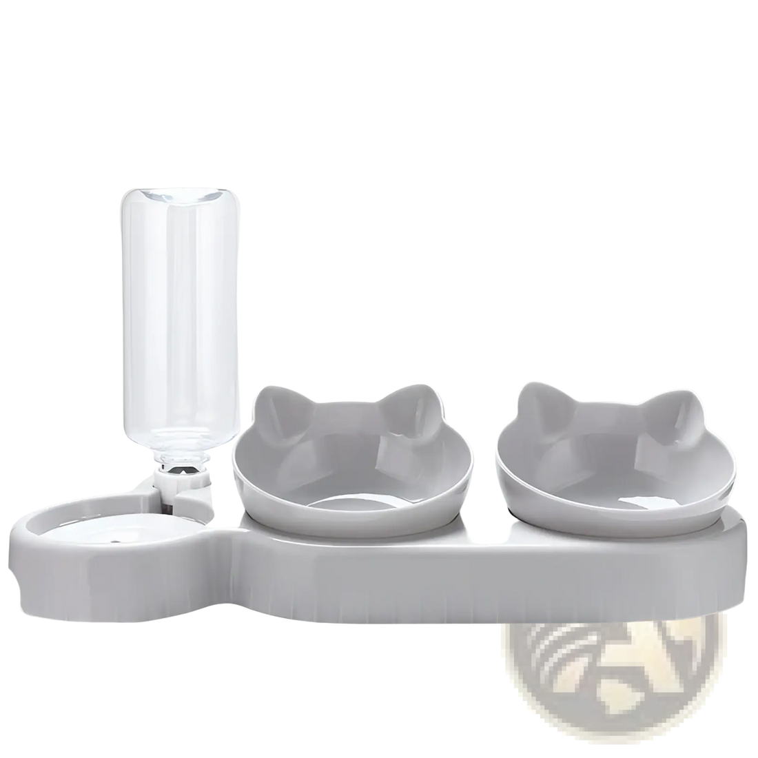 Orthopedic Cat Feeder with Automatic Waterer Bowl Set