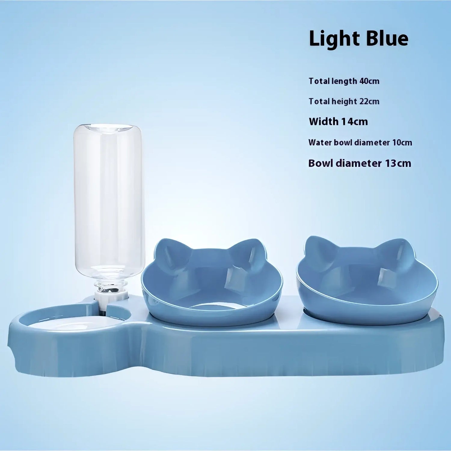 Orthopedic Cat Feeder with Automatic Waterer Bowl Set