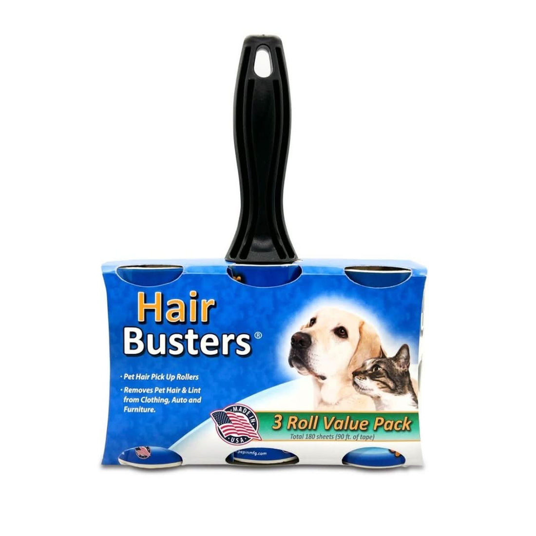Pepin Hair Busters 3/pk - 3 Rolls &amp; 1 Handle