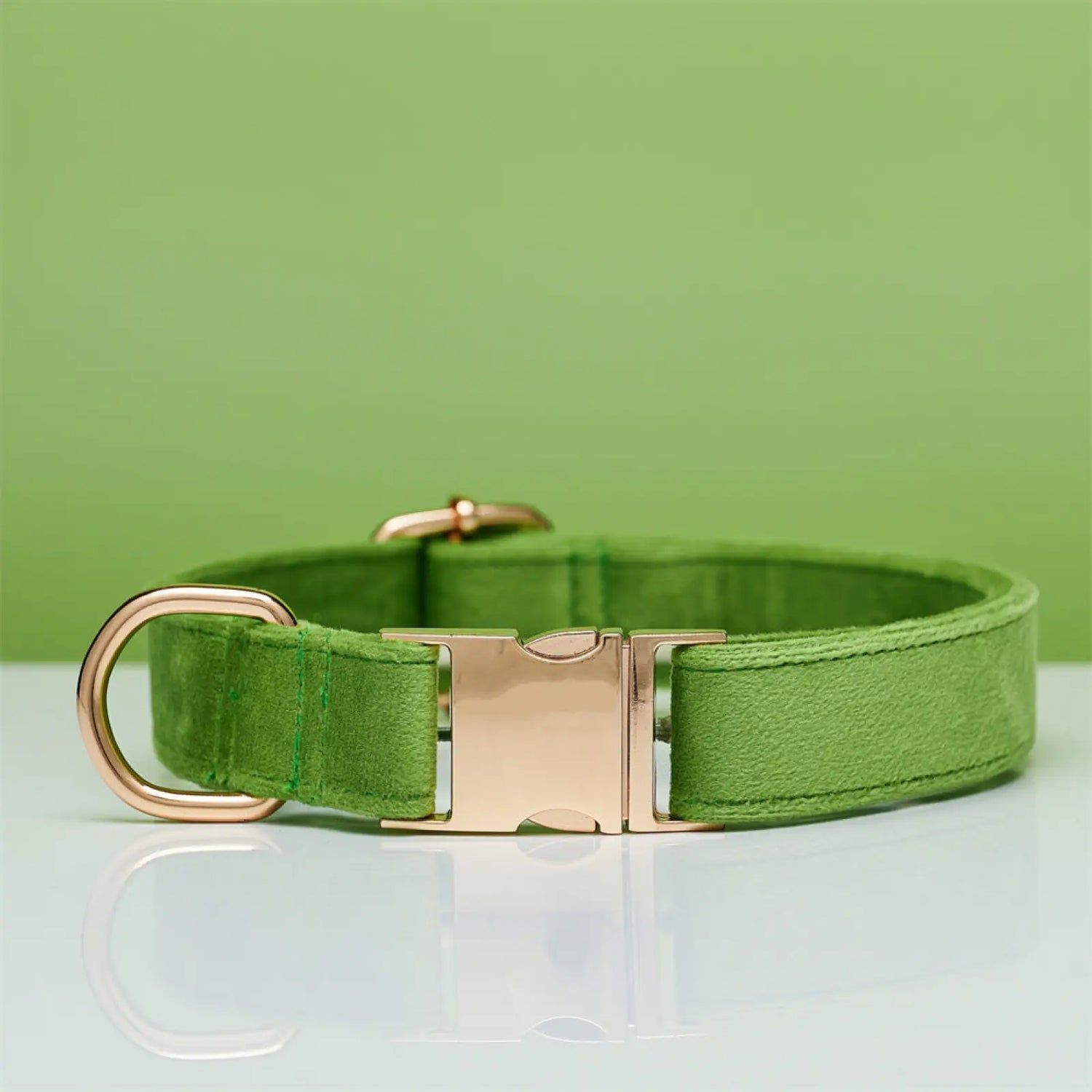 Personalized Velvet Dog Collar and Leash Set with Bow
