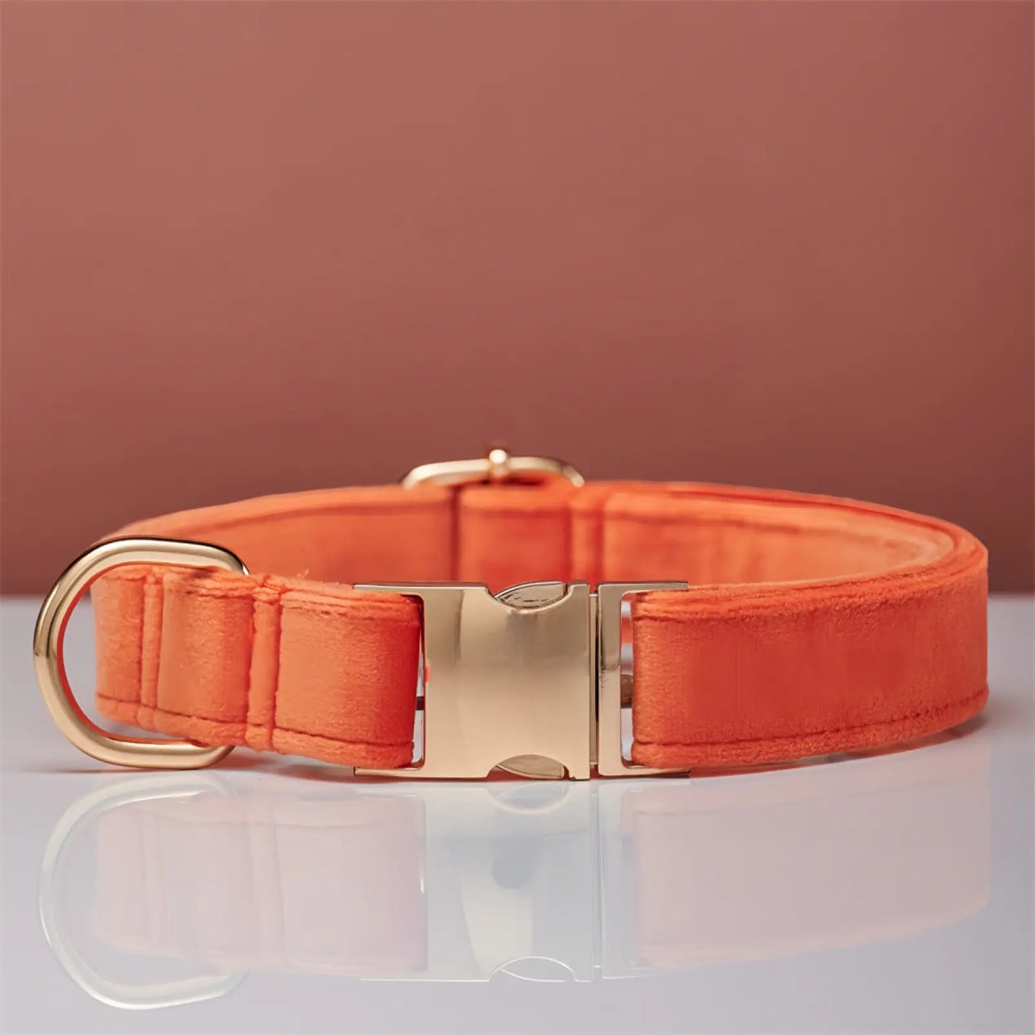 Personalized Velvet Dog Collar and Leash Set with Bow