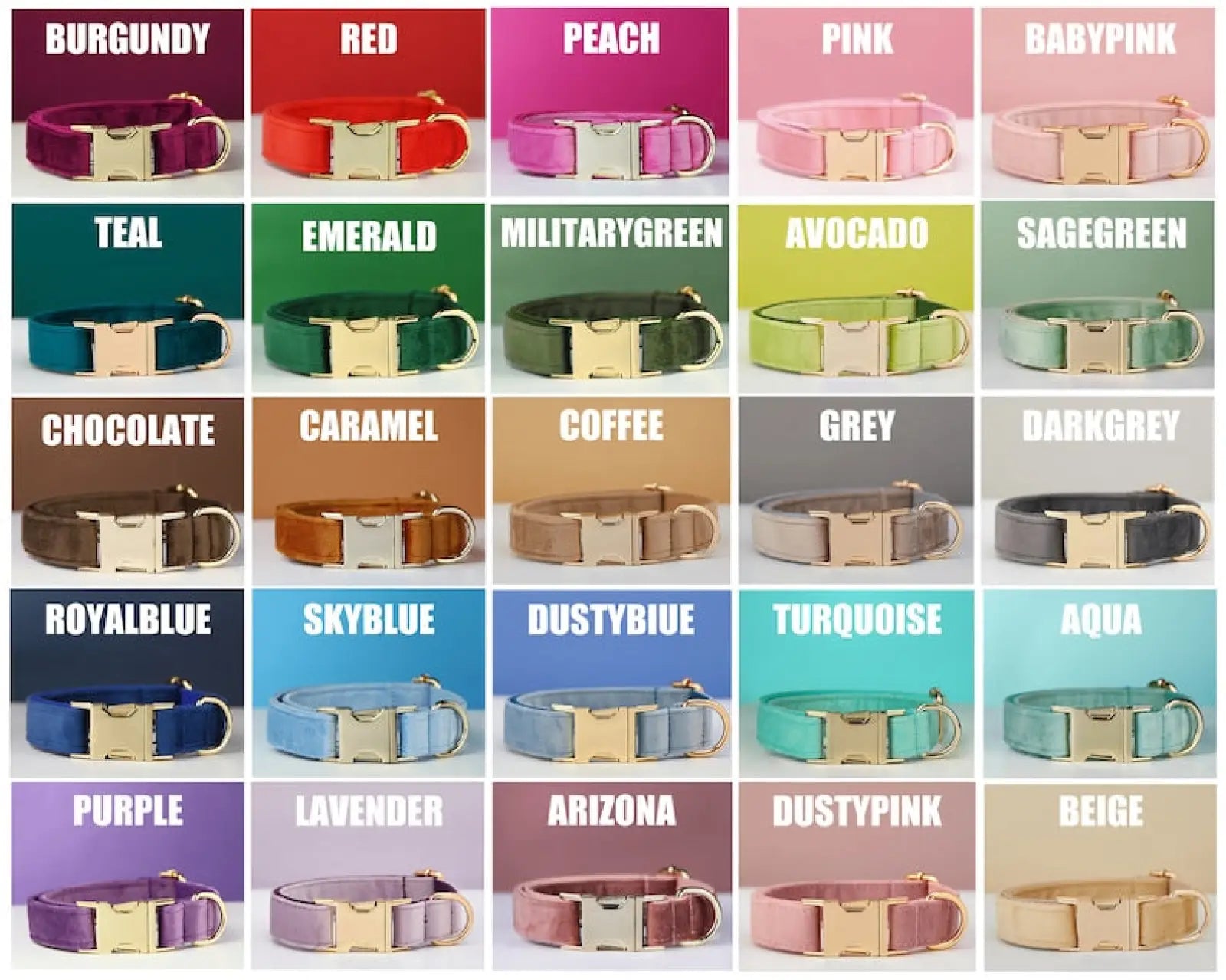 Personalized Velvet Dog Collar and Leash Set with Bow