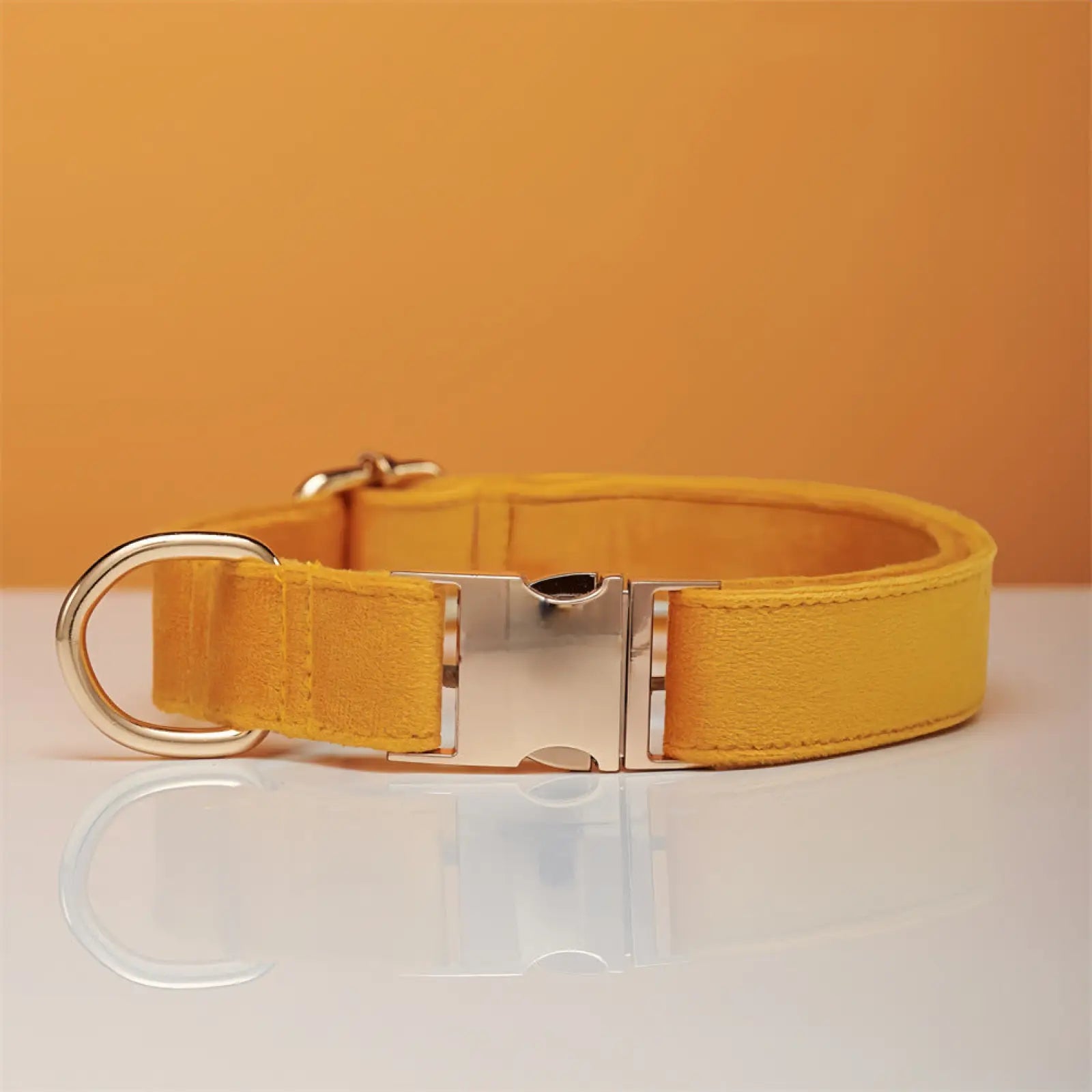 Personalized Velvet Dog Collar and Leash Set with Bow