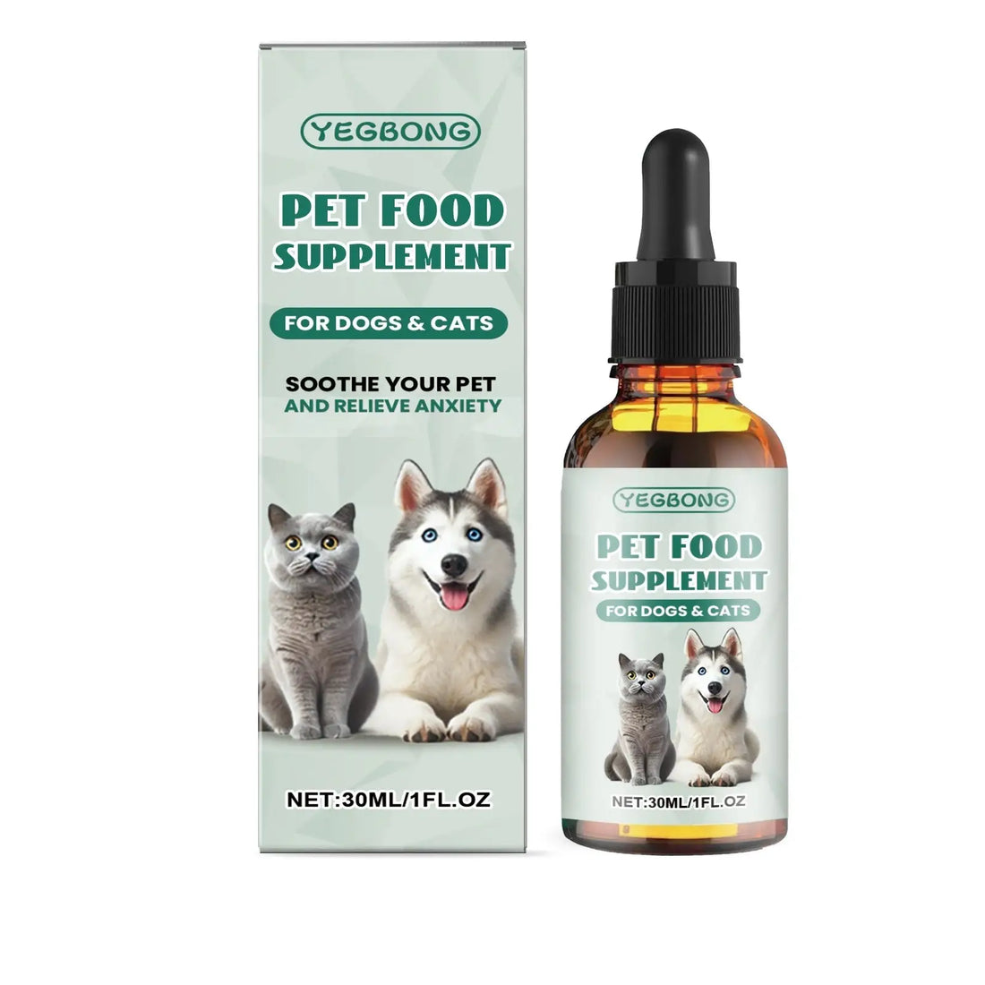 Pet Anxiety Relief Drops for Dogs and Cats 30ml