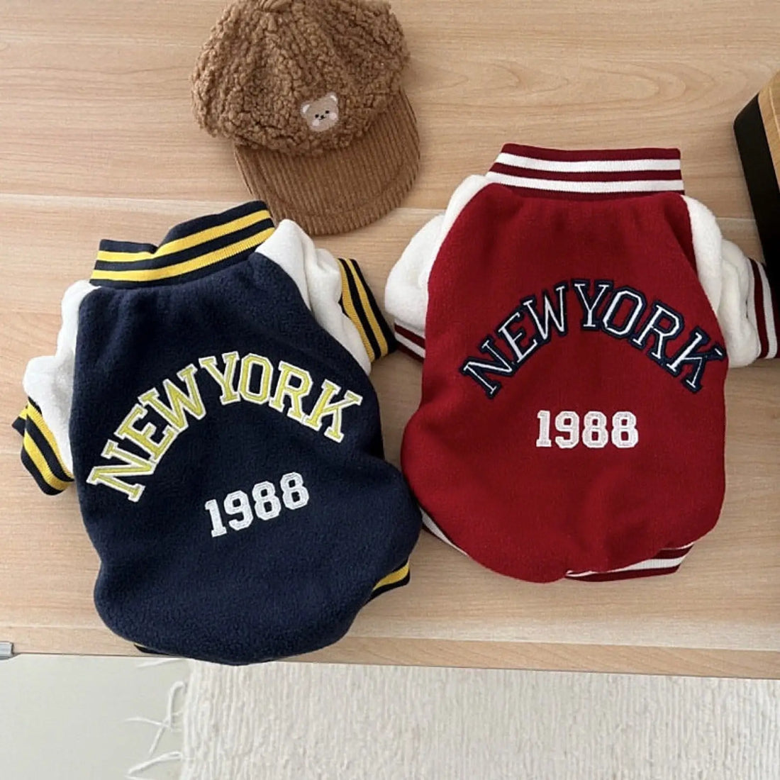 Pet Baseball Jacket Autumn Printed Dog Uniform