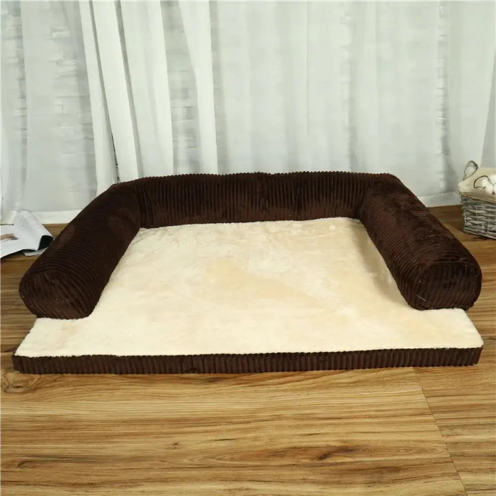 Premium Corduroy Plush Orthopedic Pet Bed