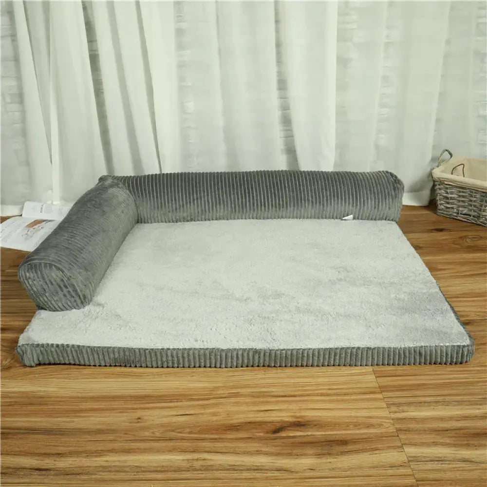 Premium Corduroy Plush Orthopedic Pet Bed