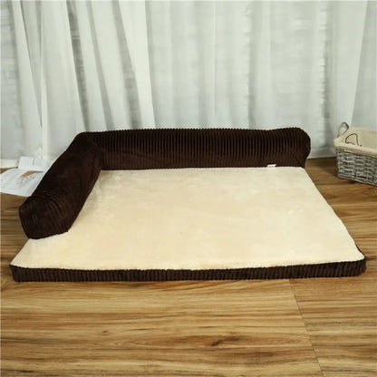 Premium Corduroy Plush Orthopedic Pet Bed
